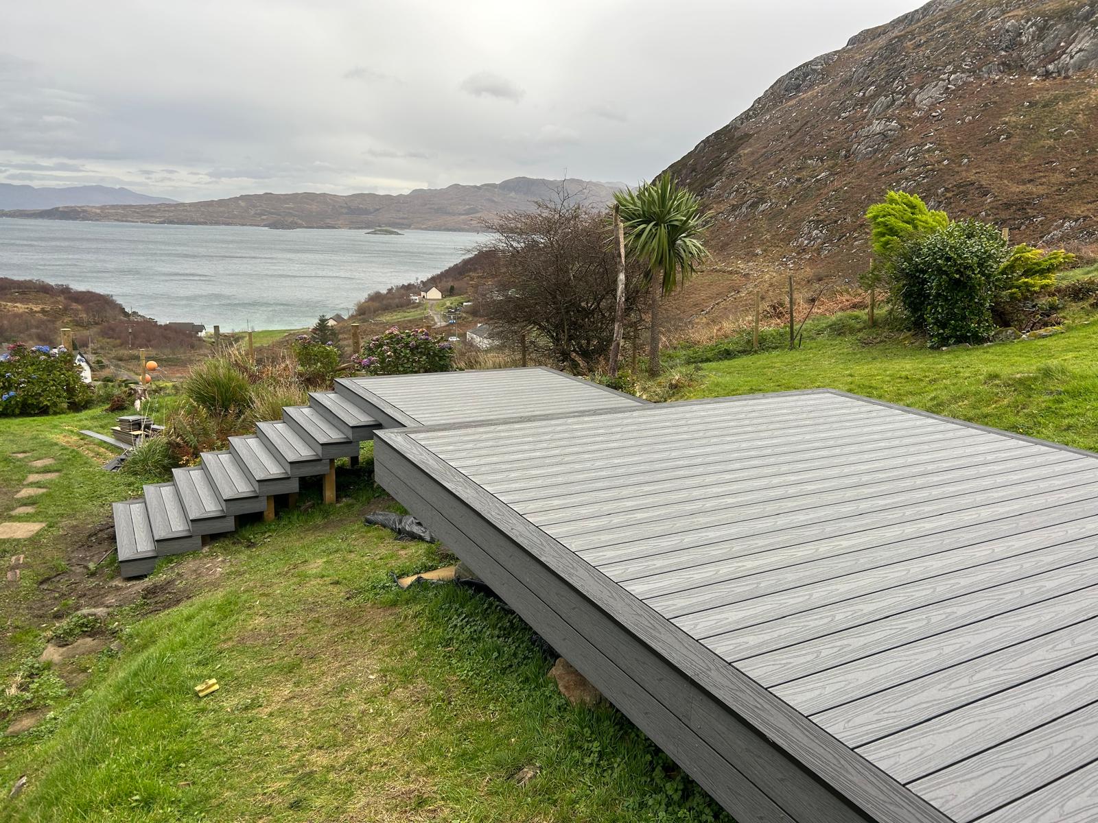 Decking installation project 4 in Scotland - Professional decking by Glenhaus Garden Rooms